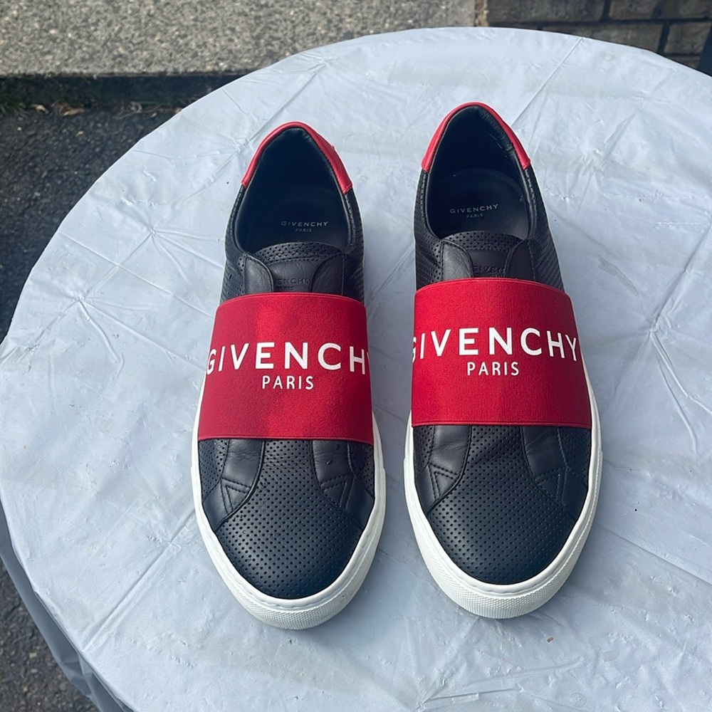 Givenchy paris black and red loafer